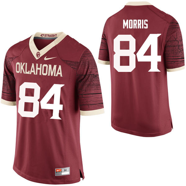 Men Oklahoma Sooners #84 Lee Morris College Football Jerseys Limited-Crimson